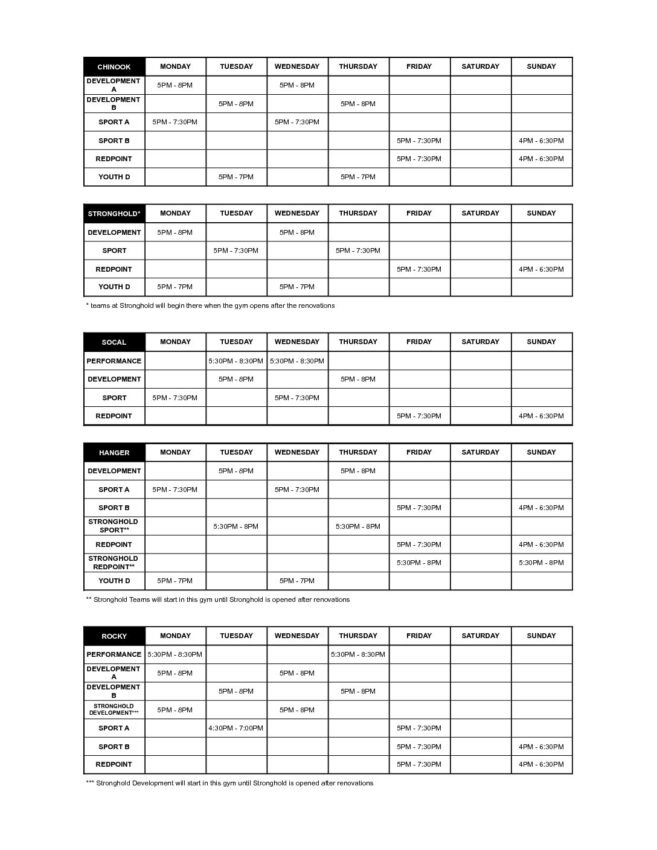 2023_2024 Gym Schedule for Teams Sheet2 (1) Calgary Climbing Centre